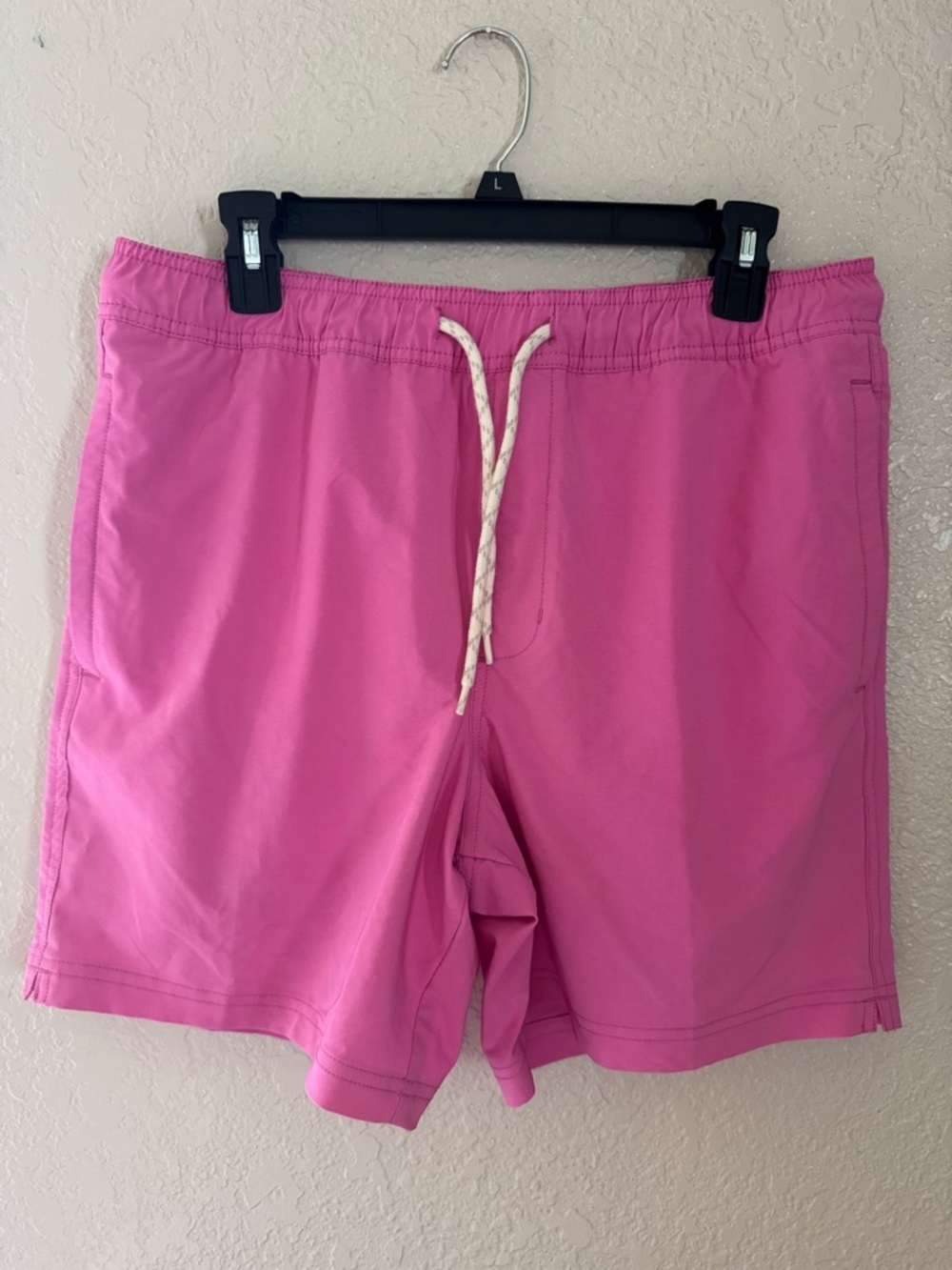 Trinity Men's Pink Swim Trunks with Drawstring